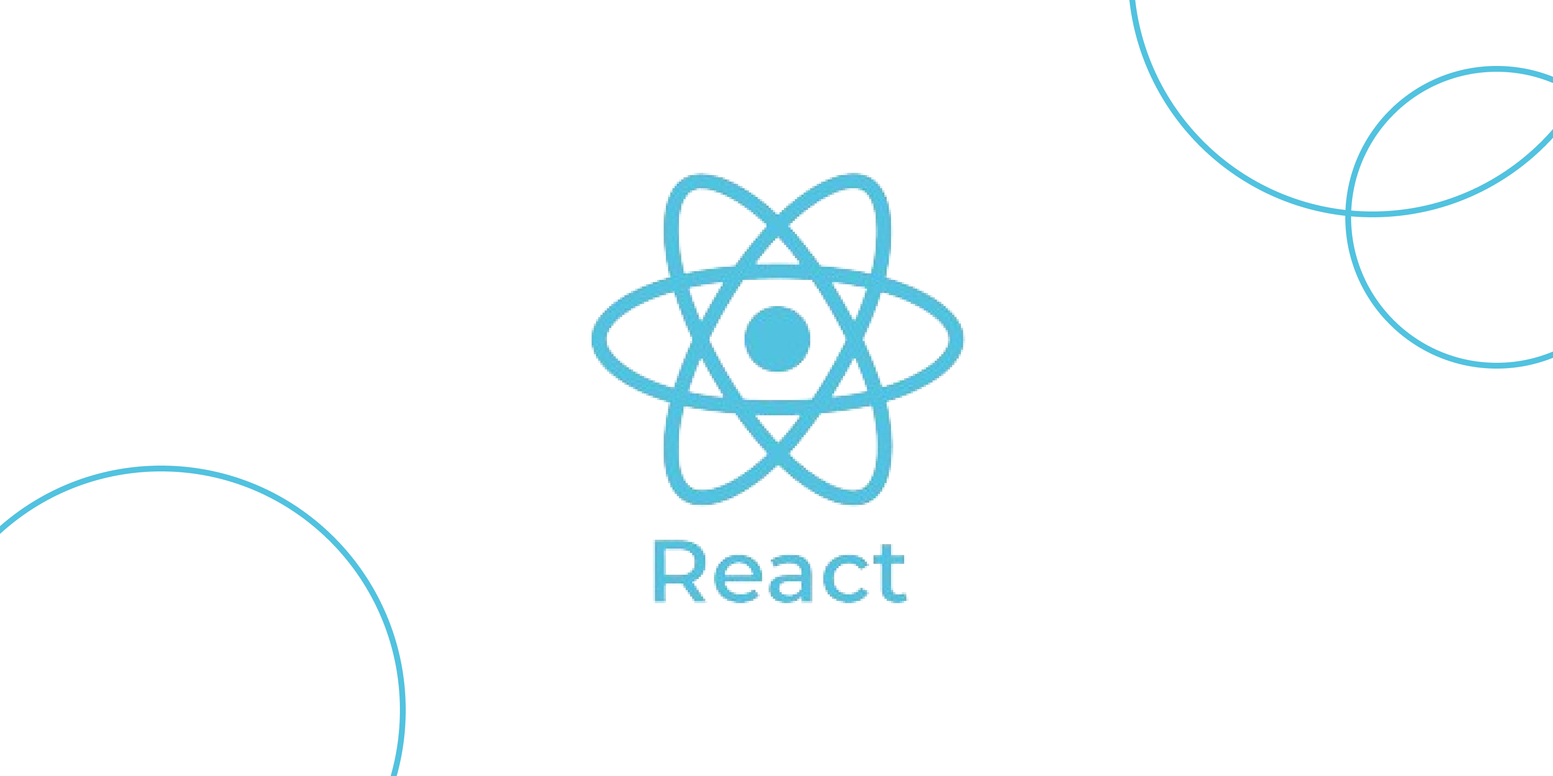 Image showcasing React's logo